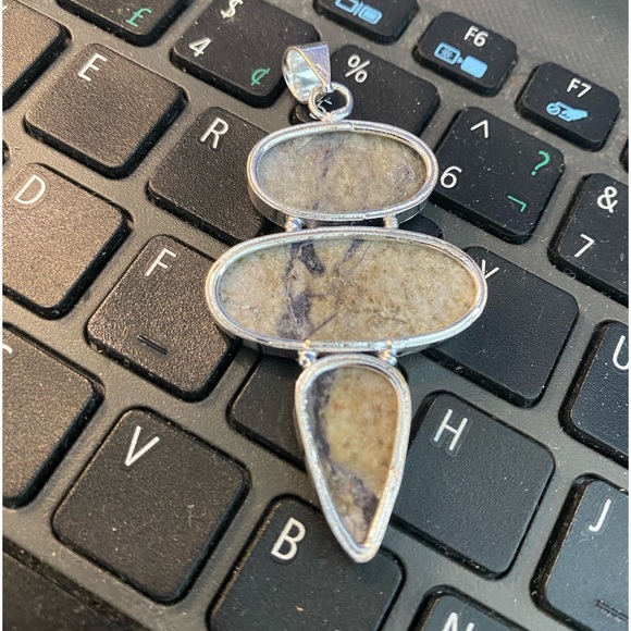 TIFFANY JASPER Pendant!!! Handmade Ethnic jewelry!!!! - Picture 4 of 9